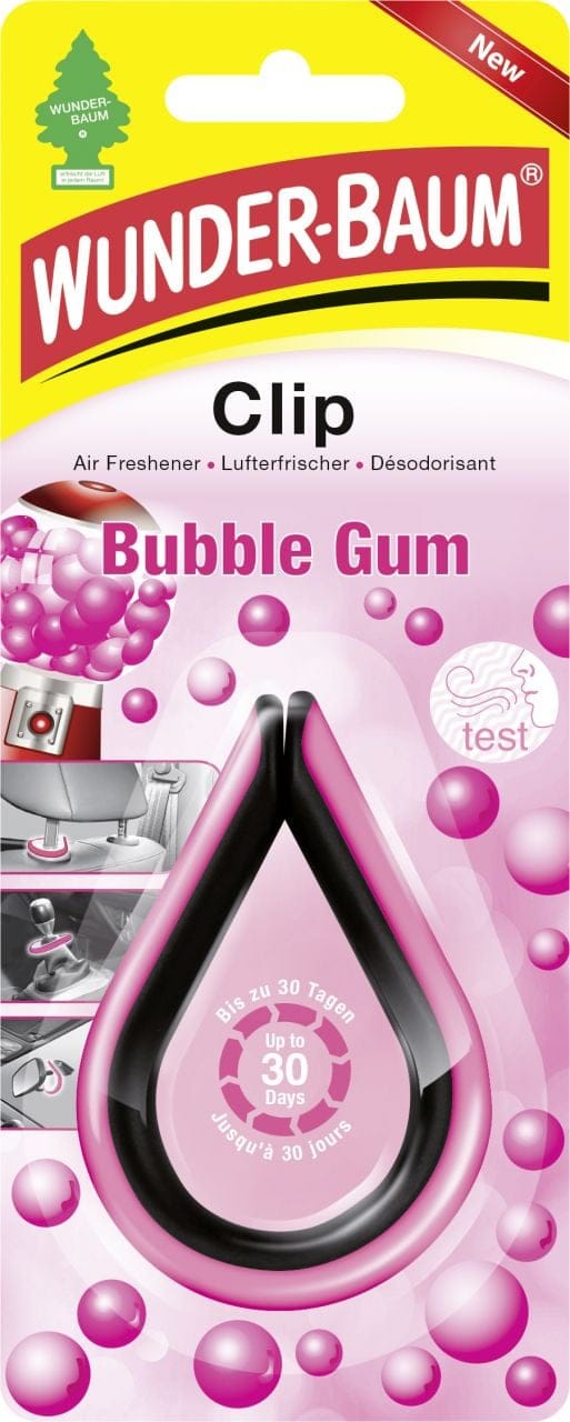 Wunderbaum Lufterfrischer Clip Bubble Gum Autodüfte
