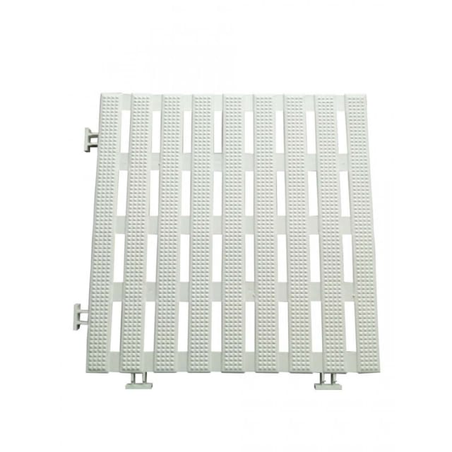 Desineo - 50-platten-entgleisungsplatten 30 Cm Quadrat Weiß (50 Stück) Pvc Wasserdicht Für Alle Feuchten Hintergründe 2