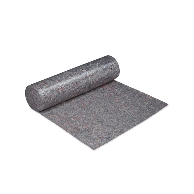 Relaxdays Malervlies, Abdeckvlies Rolle, 1 M X 50 M = 50m², Rutschfest, Wasserabweisend, 180g/m², Streichen, Umzug, Grau