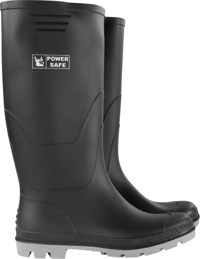 Power Safe Pvc-stiefel Hoch Schwarz-grau Arbeitskleidung
