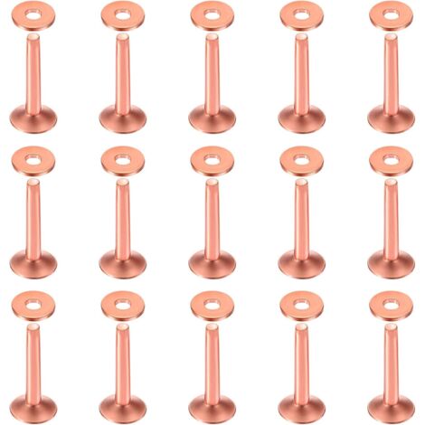 Pa 50 Stück 10×3,3×19 Mm Kupfernieten Und Senker Für Gürtel, Geldbörsen, Halsketten, Lederprodukte, Heimwerkerhandwerk