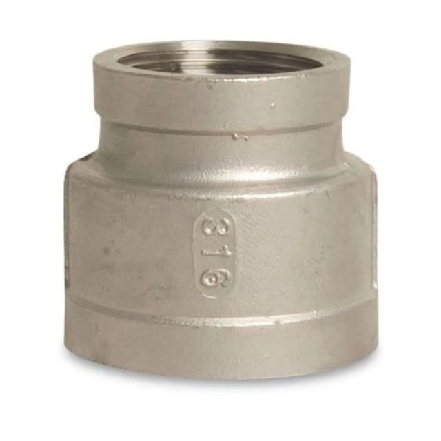 Edelstahl Reduziermuffe, Gewindefitting Edelstahl, 1 1/2" X 1" Ig, V4a