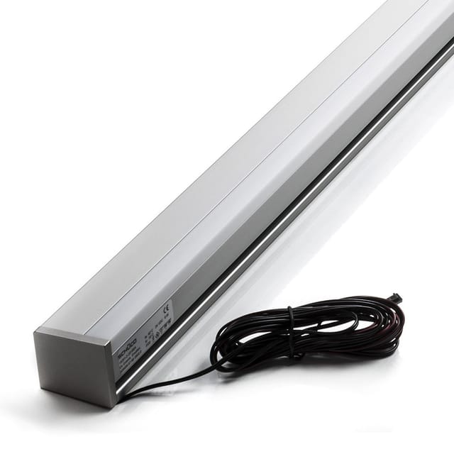 Led Küchenreling Groove Aufhängeschiene 1200 Mm Für Linero 2000 & Mosaiq Nischensysteme Mit Kabelausgang Links