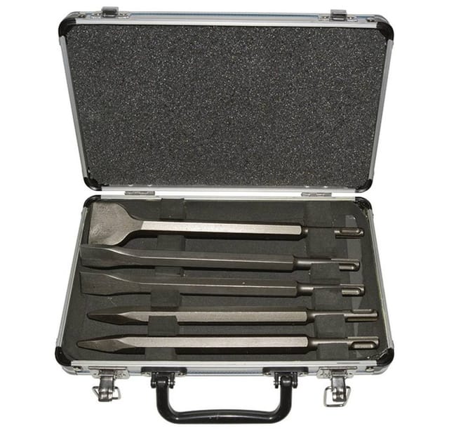Makita 5 X Sds-plus Meißel-set 250 Mm Im Alu-koffer D-42379