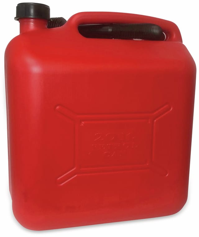 Benzinkanister 20 L, Rot, Mit Füllstandsanzeige - Iwh