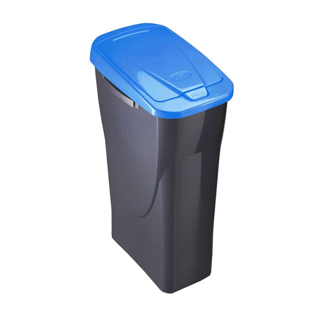 Habitex - Eimer Mit Deckel 15lt Ecobin Mit Deckel Blau 42x31x20cm Mondex
