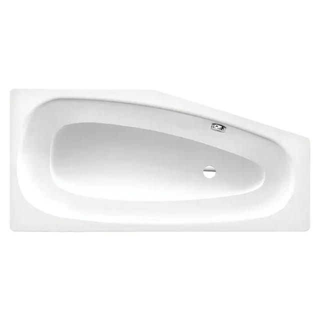 Kaldewei Badewanne Mini Kombi.-form 430x700x1570mm Links 110l Alpinweiß M. Ül, O. Antislip, Gl, Peff