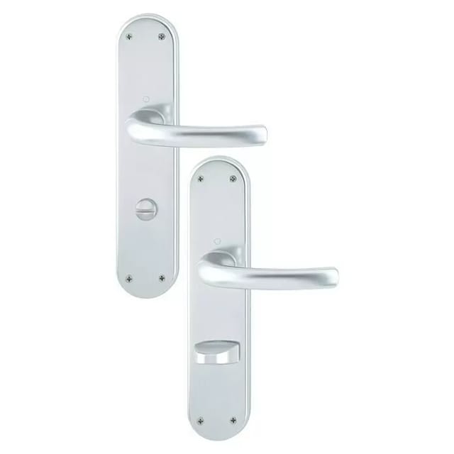 Hoppe Renovationsgarnitur Tôkyô 1710/3334 Alu.f1 Sk/ol 4-kt.8mm Entf.78mm - 11545185