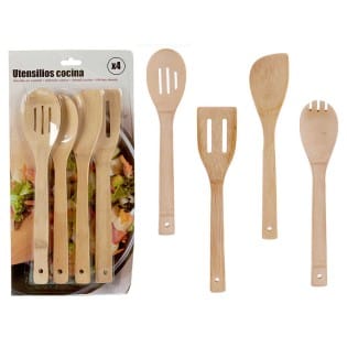 Küchenutensilien-set (4 Stücke) Bambus