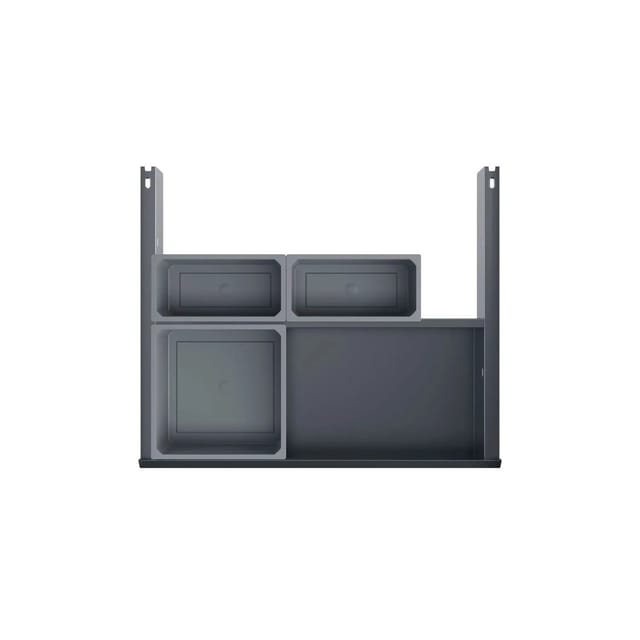 Vs Envi Drawer Einbau-abfallsammler Schublade Kb 500 Mm Mit 2 Behälter Lavagrau