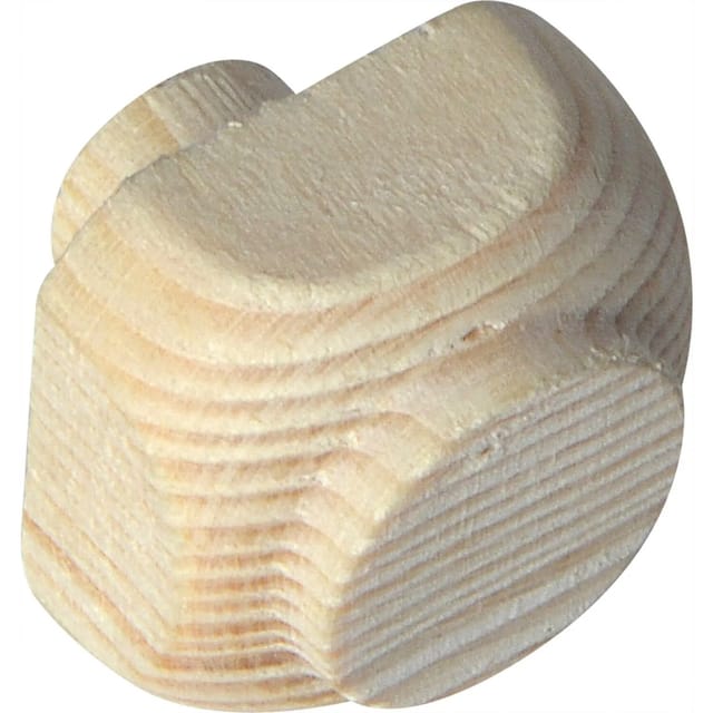 Alles Im Griff Holz Ziernagel 10x10mm, Zapfen Ø 10mm - Deko Ziernagel Aus Holz, Fichte Roh - 100 Stück