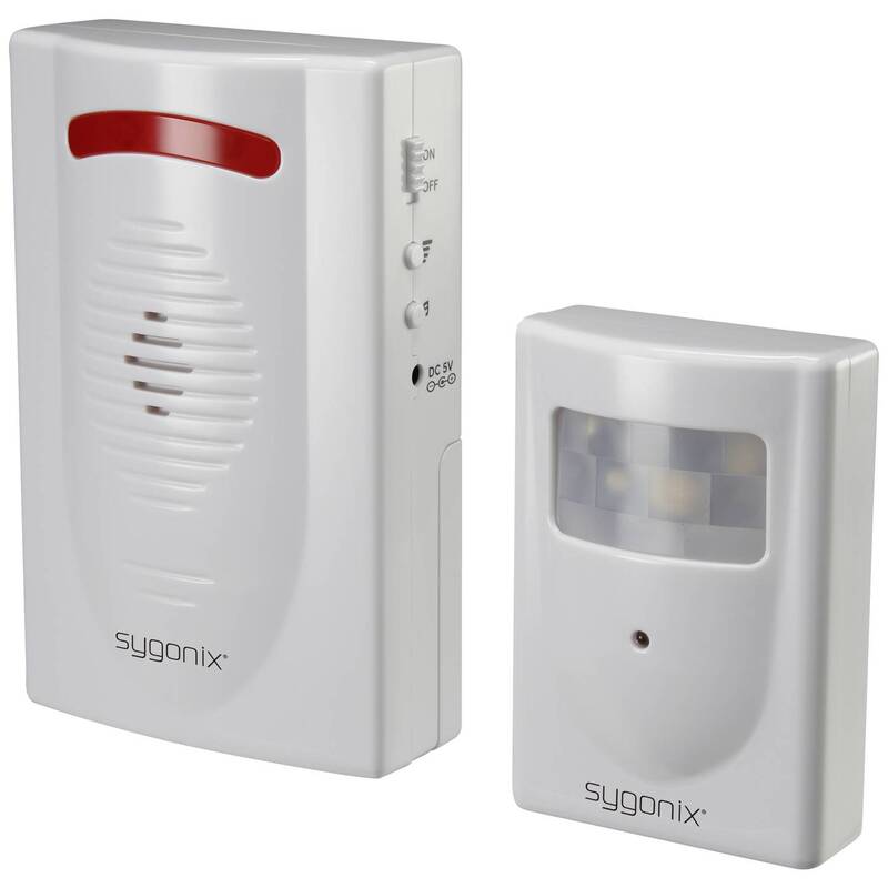 [gebraucht] B-ware Sygonix Durchgangsmelder Mini-alarmanlage 120 Db Pir-sensor Led Signalgeber 120m