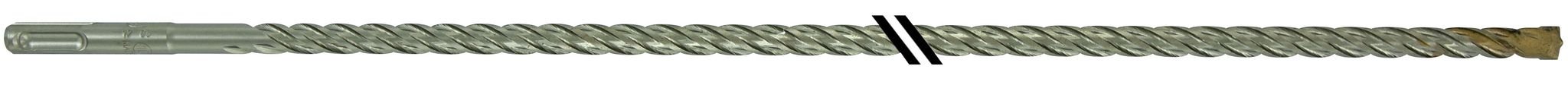 Tivoly - Ø: 12 / Betonbohrer 2-schneider Speeder2 - L610 Mm - Zentrierspitze - Vierfache Nuten - Sds+/ L: 600