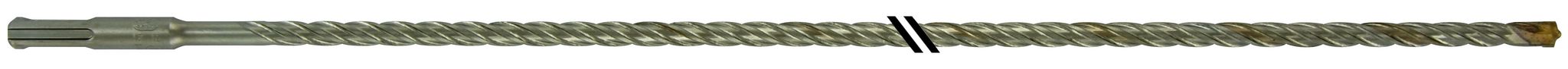 Tivoly - Ø: 8 / Betonbohrer 2-schneider Speeder2 - L610mm - Zentrierspitze - Vierfache Schäfte - Sds+/ L: 600