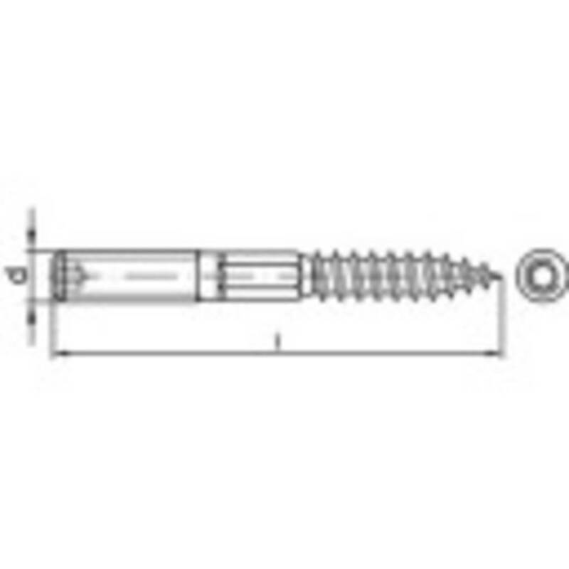 [gebraucht] B-ware Candidate Title: Stockschrauben Typ 23e M8x200 Galzn 50 Stück - Schrauben