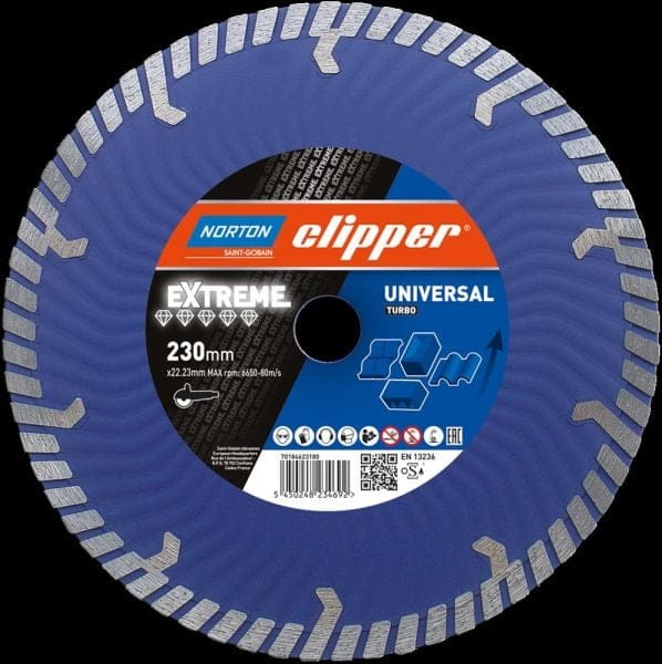 Clipper Diamant Sägeblatt Extreme Universal Turbo (vormals Aero Jet Evo), Ausführung: 350 X 20,0 Mm