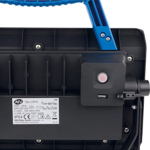 Rev - Led Arbeitsleuchte Work 24w Blau-schwarz, 250 Lm, 6500 K, Ip54