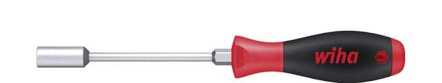 Wiha - Schraubendreher Softfinish® Sechskant-steckschlüssel Mit Rundklinge Und Sechskantansatz 11,0 Mm X 125 Mm (01096)