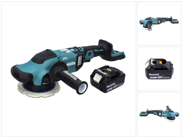Makita Dpo 600 G1 Akku Exzenterpolierer 18 V 150 Mm Xpt Brushless + 1x Akku 6,0 Ah - Ohne Ladegerät