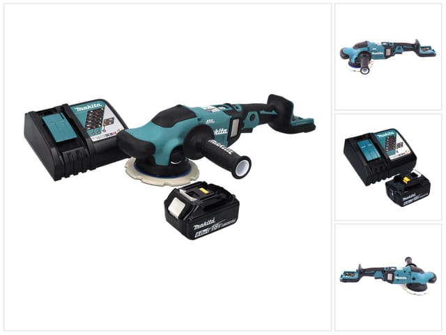 Makita Dpo 600 Rg1 Akku Exzenterpolierer 18 V 150 Mm Xpt Brushless + 1x Akku 6,0 Ah + Ladegerät
