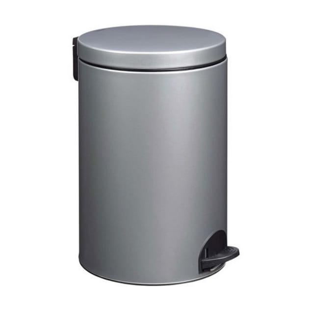 20l Metallgrauer Pedalbehälter - Rossignol - 90091