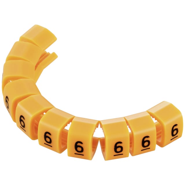 Tc-mb2/6203 Kennzeichnungsclip Aufdruck 6 Außendurchmesser-bereich 4 Bis 5.10 Mm - Tru Components