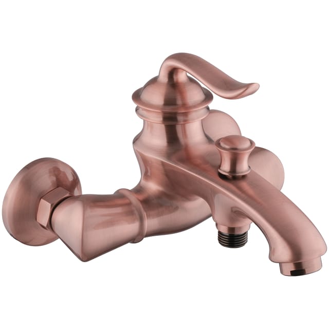 Badewannenarmatur Antik Retro Kupfer Einhandmischer - Paulgurkes