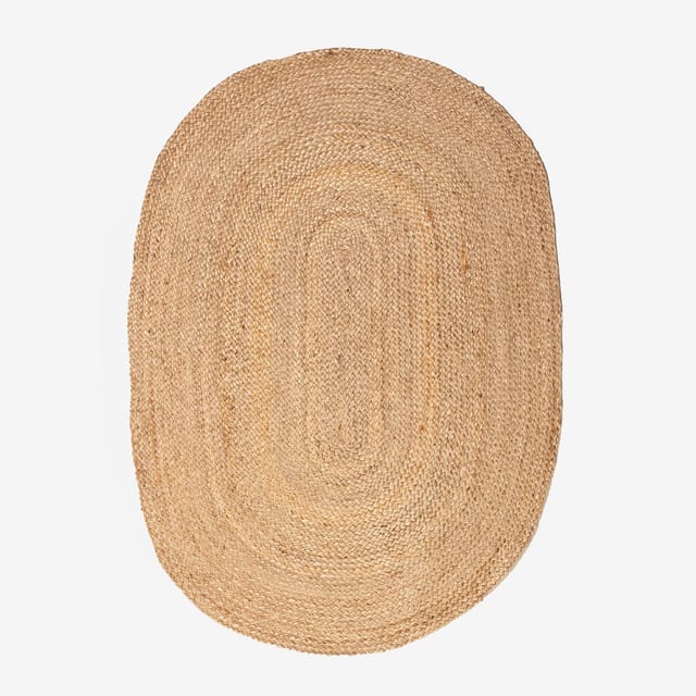Sklum Ovaler Teppich Aus Naturjute (141x99,5 Cm) Tempo Jute
