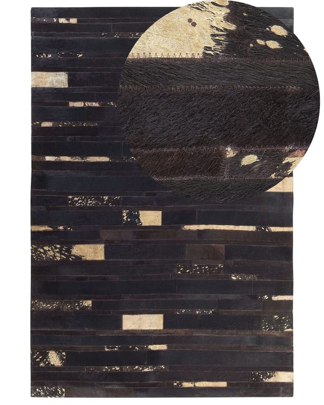 Teppich Artvin Braun 140 X 200 Cm Echtleder