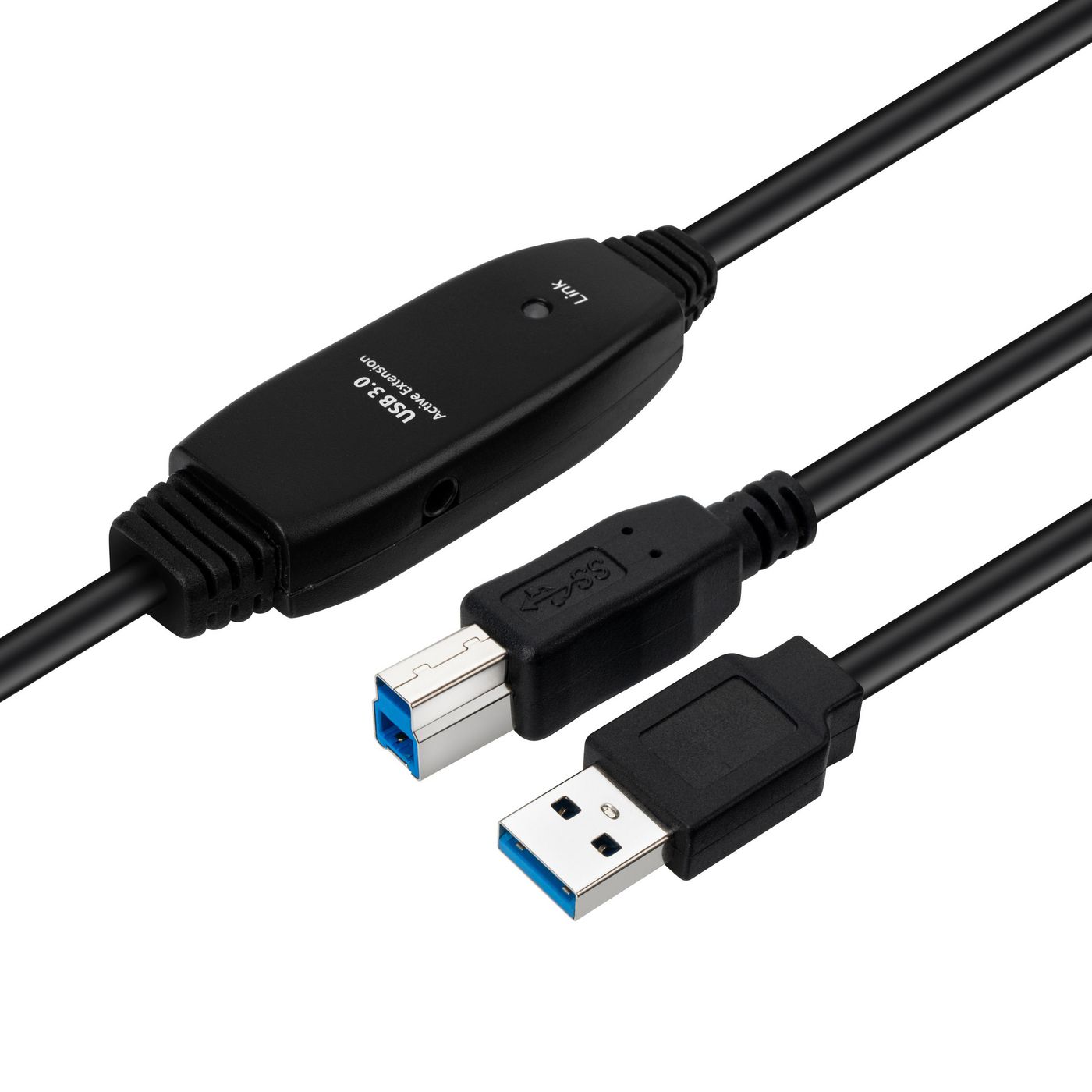 Microconnect Aktives Usb 3.2 Gen 1 A-b Kabel 7 M Stecker-stecker, Schwarz, Usb3.0ab7b