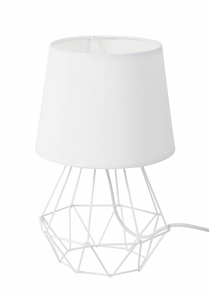 Diamant-tischlampe, Weiß