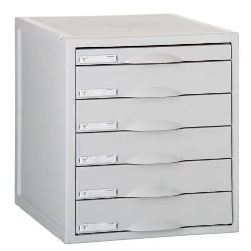 Liderpapel - Archisystem Modul Mit 6 Schubladen 356x316x362 Mm Grau Archivierung 2000