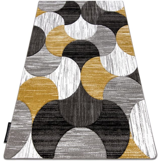Teppich Alter Geo Muscheln Gold Yellow 80x150 Cm