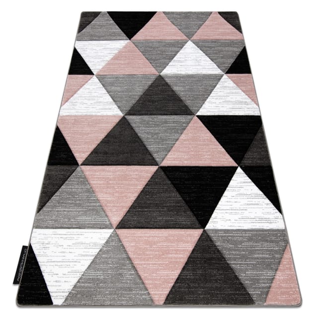 Teppich Alter Rino Dreiecke Rosa Pink 200x290 Cm