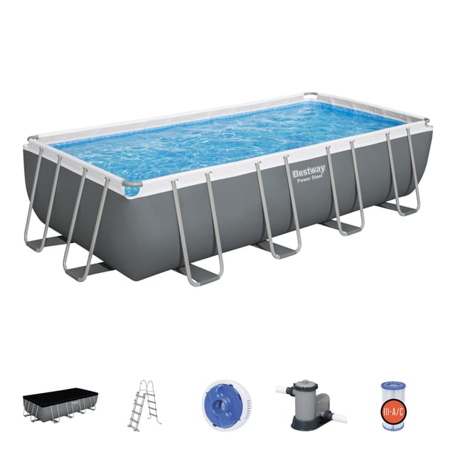 Oberirdischer Pool-bausatz 5,49 X 2,74 X 1,22 M - Bestway - 56465