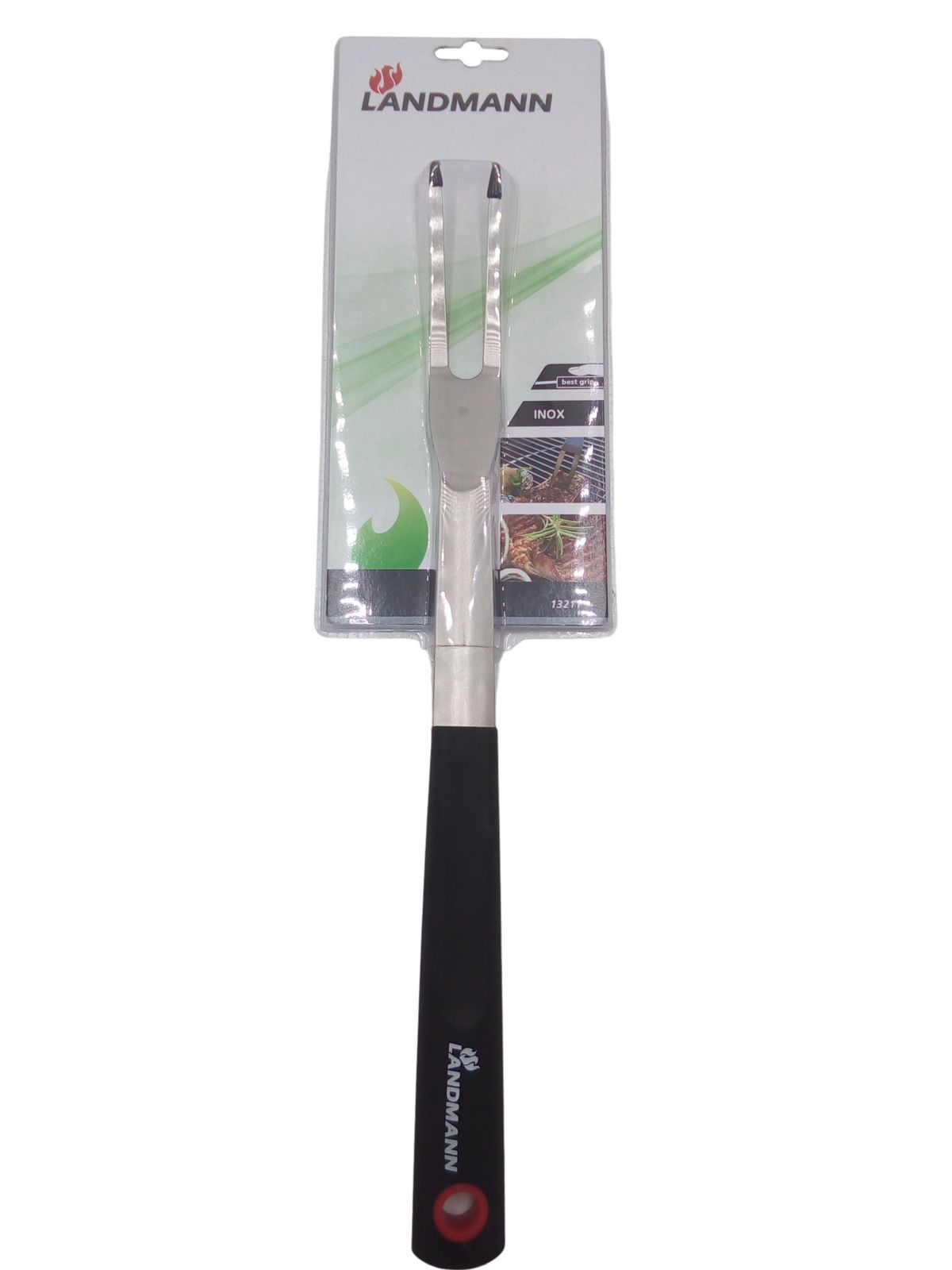 Quality Grillgabel Edelstahl Grillbesteck Bbq Barbecue Grillspieß - Landmann