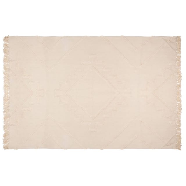 Atmosphera - Getufteter Baumwollteppich Inca Elfenbeinfarben 120x170 Cm Créateur D'Intérieur