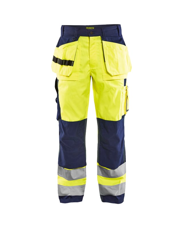 Arbeitsarbeitshose Mit Hoher Sichtbarkeit 1533 - Neon-gelb/navy Xl - Fr(48) - Se(c54) - Kurz