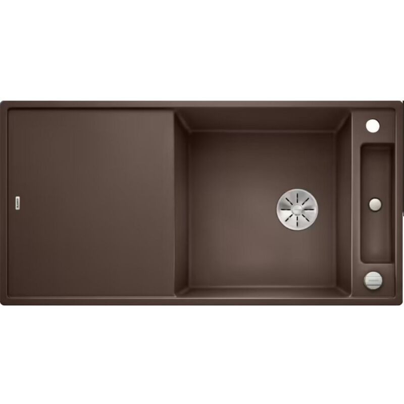 Axia Iii Xl 6 - Silgranitspüle, 100x51 Cm, Mit Zubehör, Infino, Kaffee 523509 - Blanco