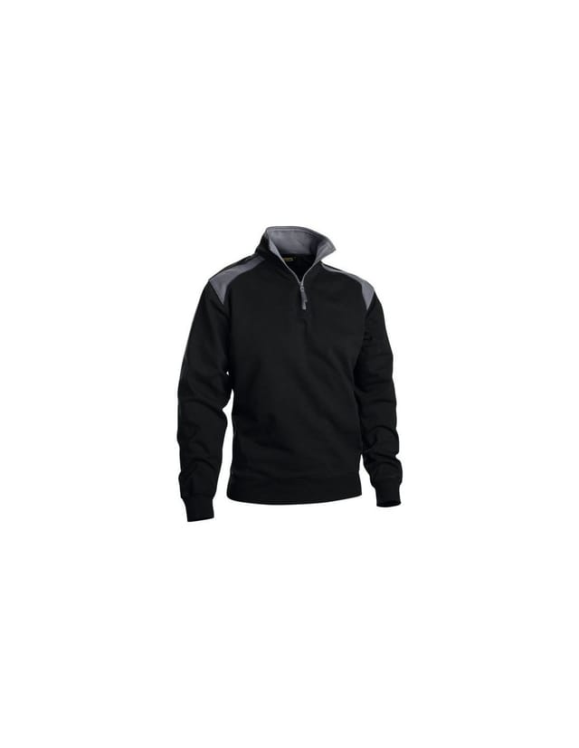 Schwarzer-grauer Pullover T L