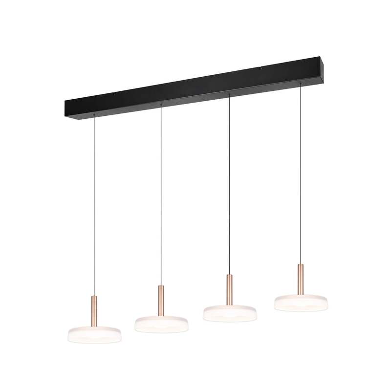 [gebraucht] B-ware Led-hängelampe Celeste 115 Cm 4-flg Dimmbar Weiß/braun Trio Lighting