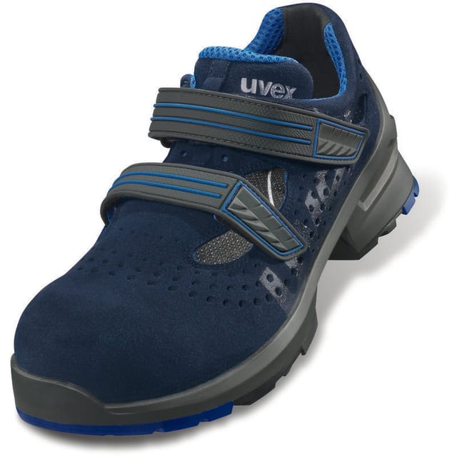 Uvex - 1 Sicherheits-sandale 8530.8 S1 Src Blau Mit Klettverschl. Weite 11 Gr.40