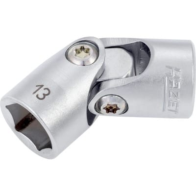 Gelenk Steckschlüsseleinsatz, Sechskant, Vierkant Hohl 10 Mm (3/8), Außen-sechskant-tractionsprofil, 13 Mm - Hazet