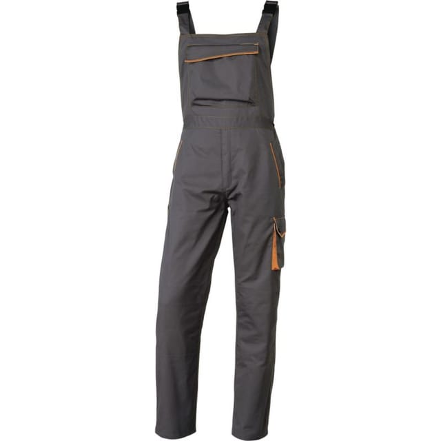 Salopette De Travail Delta Plus Panostyle® Polyester Coton Gris / Orange- M6salgo0 50/52 (2xl)