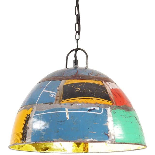 Hängelampe Vintage Industriestil 25 W Mehrfarbig Rund 41 Cm E27 Vidaxl