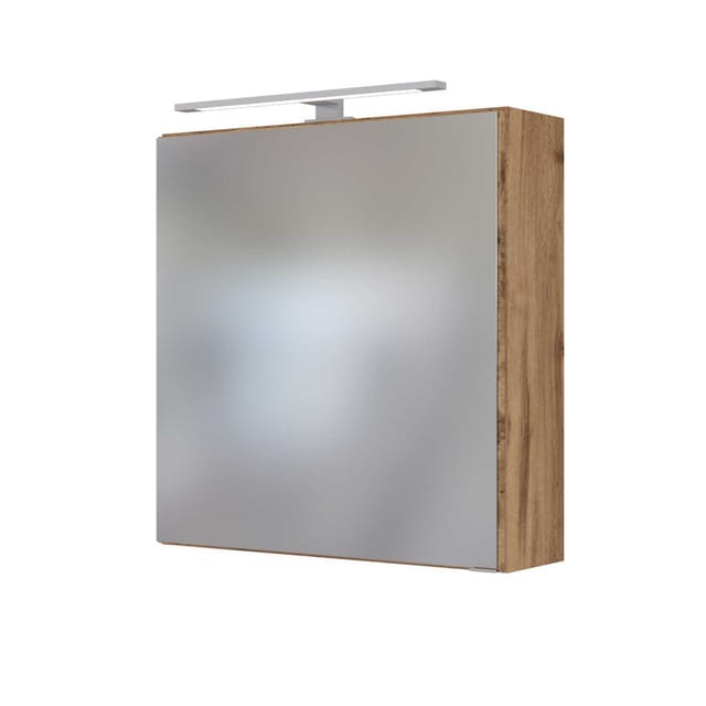 Led Spiegelschrank 60 Cm Taree-03 In Wotaneiche Nb.