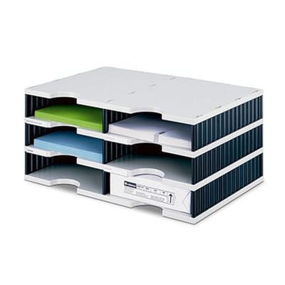 Dokumentenablage Doc Duo Grundeinheit 48,5 X 22,3 X 33,1 Cm (b X H X T) Polyl Grau/schwarz