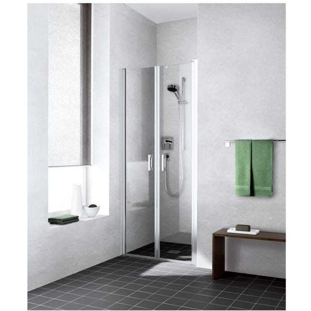 Kermi - Liga Pendeltür Ptd 900 X 2000mm Silber Hochglanz Esg Klar