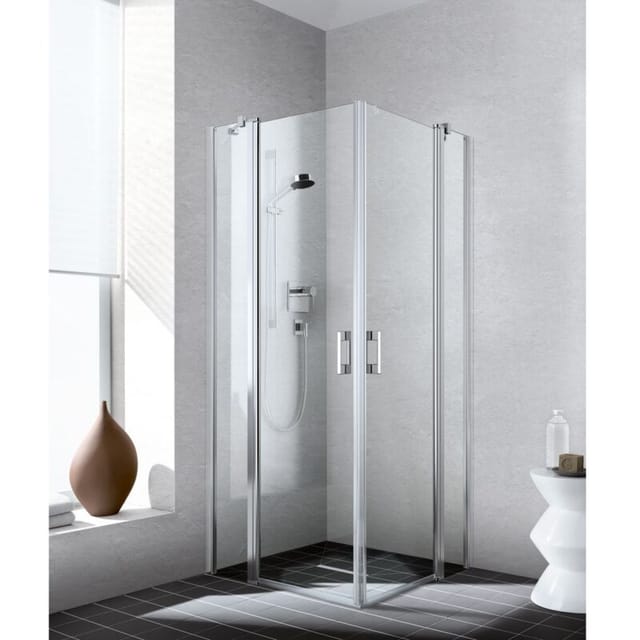 Kermi - Liga Eck-halbteil Rechts Epr 900 X 2000mm Silber Hochglanz Esg Klar