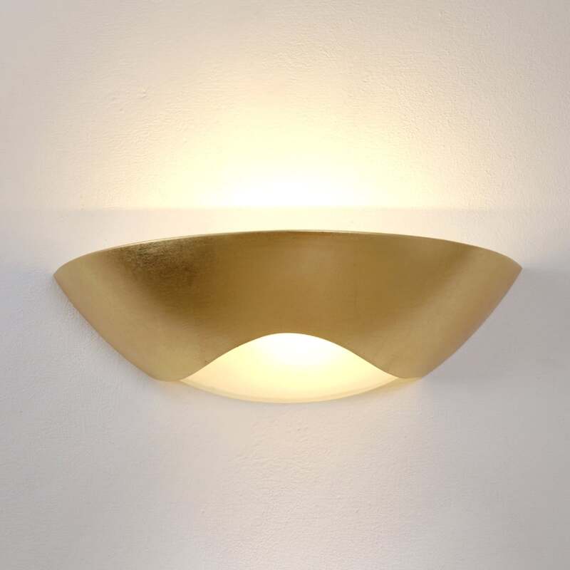 [gebraucht] B-ware Holländer Wandleuchte Wandlampe Matteo Curve Led Lampe Leuchte Gold Wandstrahler